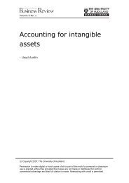 Accounting for intangible assets - University of Auckland Business ...