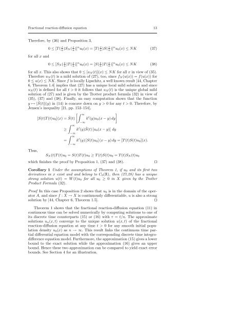 Fractional reaction-diffusion equation for species ... - ResearchGate