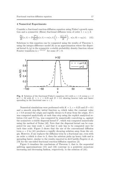 Fractional reaction-diffusion equation for species ... - ResearchGate