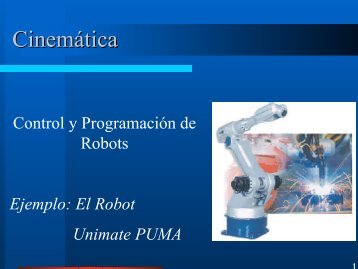 Ejemplo: CinemÃ¡tica del Robot PUMA