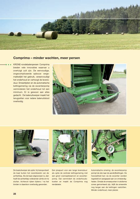 Brochure Comprima Ronde balen persen - Veenma