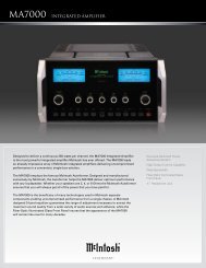 MA7000 INTEGRATED AMPLIfiER