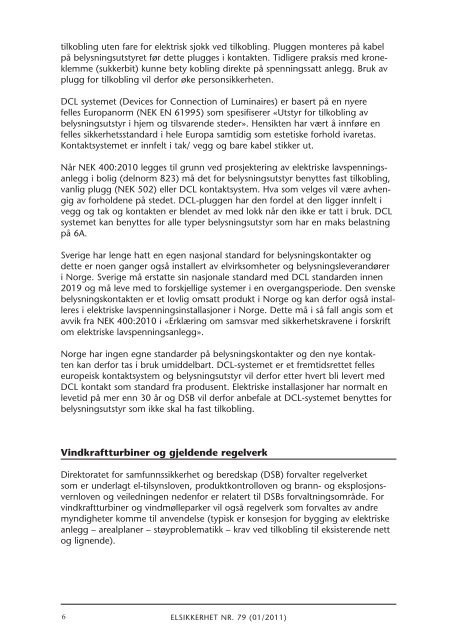 Elsikkerhet nr. 79 - Direktoratet for samfunnssikkerhet og beredskap