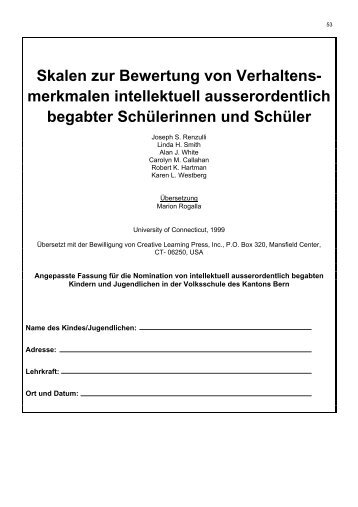 Renzulli-Fragebogen - bmburgdorf