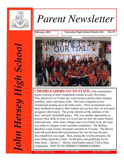 February Parent Newsletter - John Hersey High School