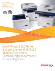 Xerox Phaser 3320 and WorkCentre 3315/3325 MFPs