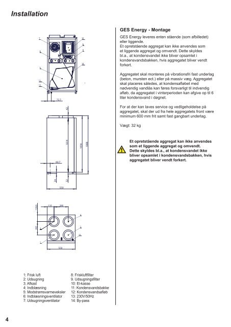 Installationsvejledning - Genvex