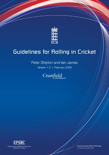 Guidelines for Rolling in Cricket - Ecb - England and Wales Cricket ...