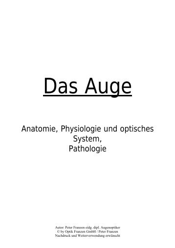 1. Anatomie - Optik Franzen - franzen.ch