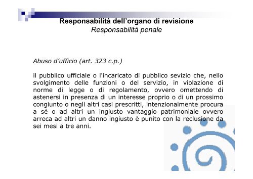 Funzioni dell'organo di revisione. Art. 239 Tuel - Associazione ...