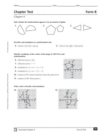 Chapter Test Form B