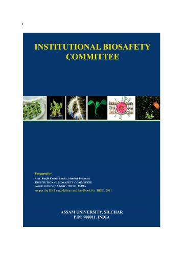 Institutional Biosafety Committee(IBSC) - Assam University