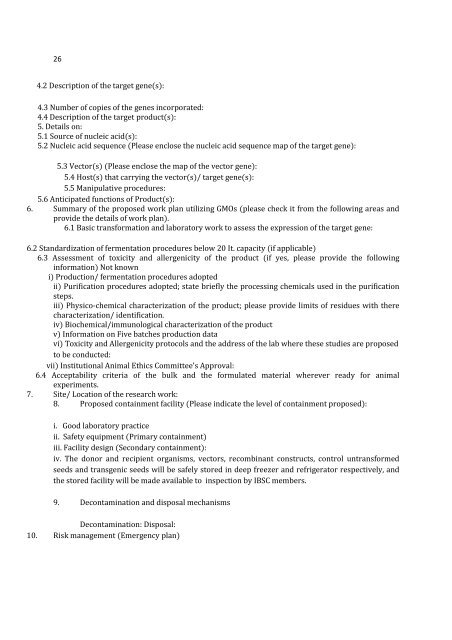 Institutional Biosafety Committee(IBSC) - Assam University