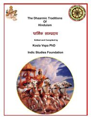 The Dhaarmik Traditions - Indic Studies Foundation
