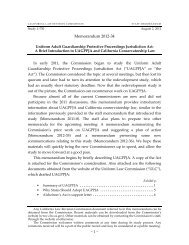 Memo 2012-34 - California Law Revision Commission - State of ...