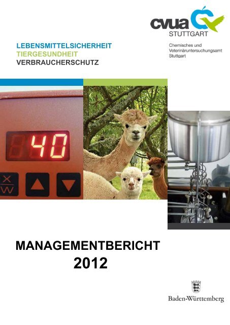 Managementbericht 2012 - CVUA Stuttgart