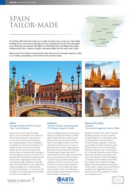 Cox & Kings Europe 2013 Brochure - Travel Club Elite