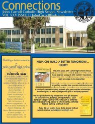 JCHS FALL NEWSLETTER.indd - John Carroll Catholic High School