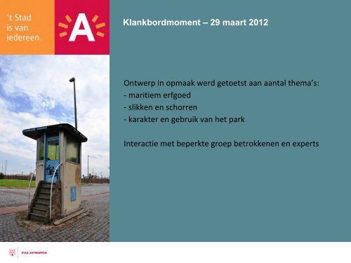 voorontwerp DROOGDOKKENPARK - Onze Kaaien