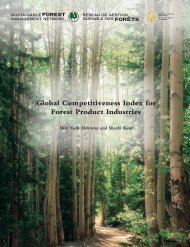 Part I Global Competitiveness Index for Forest Product Industries