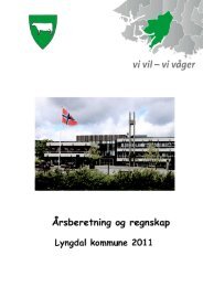 Ãrsregnskap og beretning 2011 - Lyngdal kommune