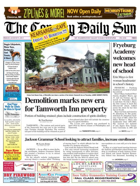 Conway Daily Sun - Fryeburg Academy