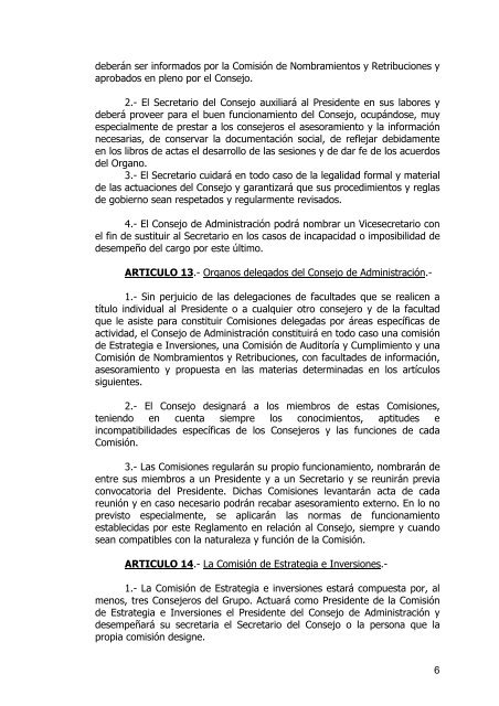 recomendaciones del CÃ³digo Unificado de Buen Gobierno. - Tubacex