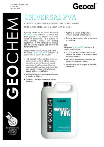 UNIVERSAL PVA - Geocel