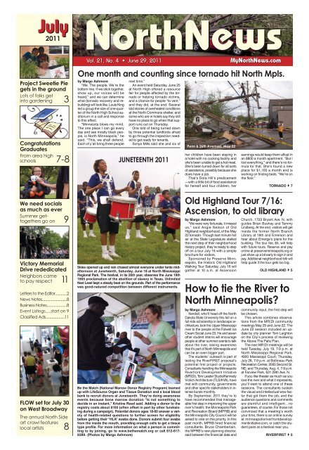 North News (pdf) - Minneapolis Riverfront Development Initiative