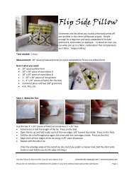 Flip Side Pillow Tutorial PDF - Sew Mama Sew
