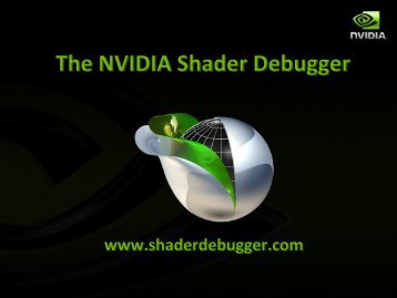 Overview Slides (PDF) - NVIDIA Developer Zone