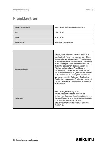 Beispiel Projektauftrag (pdf, 66,9 KB) - Seikumu