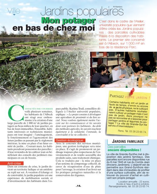 Magazine de Mars - Ville de Grande-Synthe