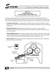 HSL-LTS: Alcoa Light Tester Pneumatic Reject Control - Sea-Seg.com