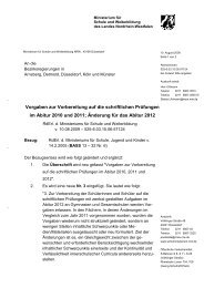 Vorgaben Abitur 15 Standardsicherung Nrw