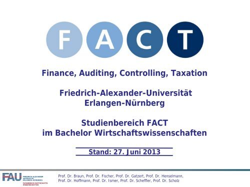 FACT im Master - FACT- Finance Auditing Controlling Taxation ...