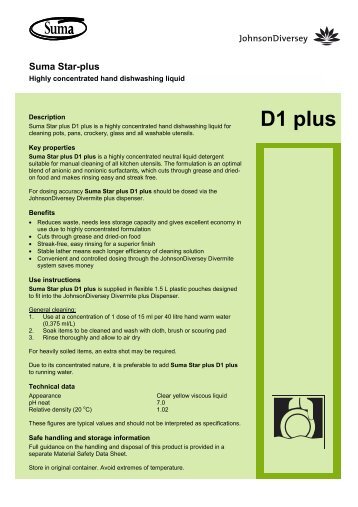 D1 plus - Western Hygiene