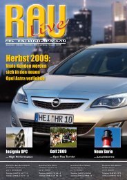 Herbst 2009: - Autohaus Manfred Rau