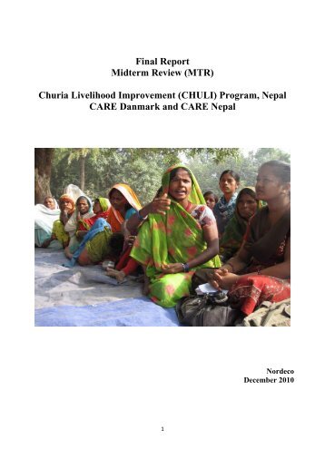 (MTR) Churia Livelihood Improvement (CHULI ... - CARE Danmark