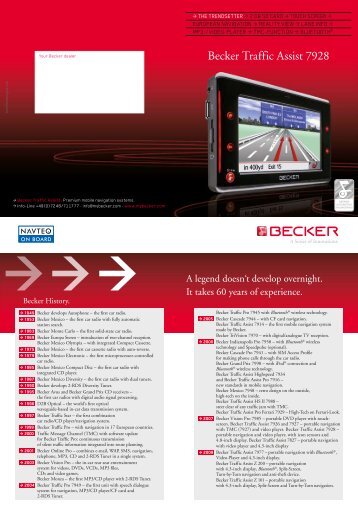 Becker Traffic Pro High Speed Инструкция