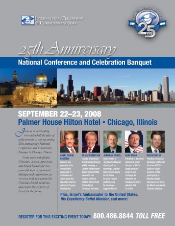 25th Anniversary - International Fellowship of Christians and Jews