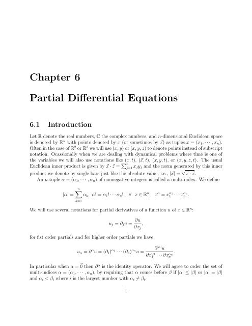 Chapter 6 Partial Differential Equations