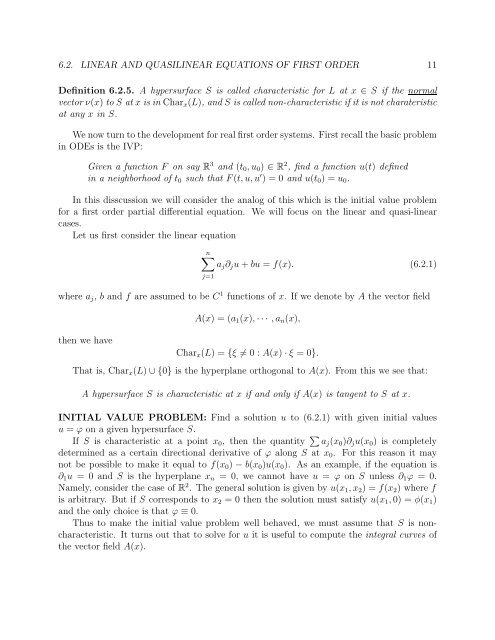 Chapter 6 Partial Differential Equations