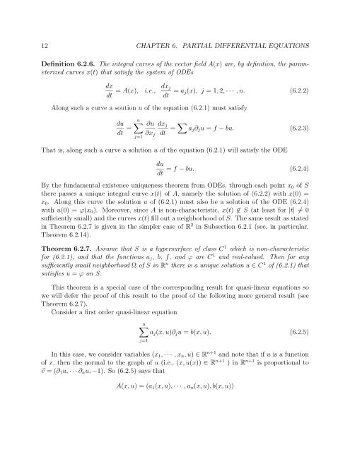 Chapter 6 Partial Differential Equations