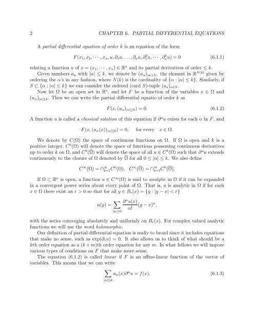 Chapter 6 Partial Differential Equations
