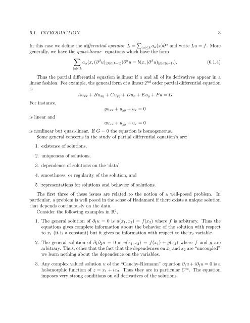 Chapter 6 Partial Differential Equations