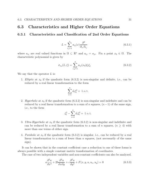 Chapter 6 Partial Differential Equations