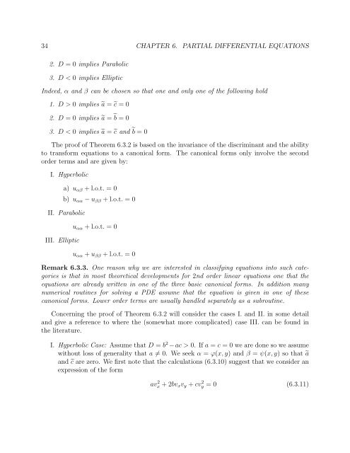 Chapter 6 Partial Differential Equations