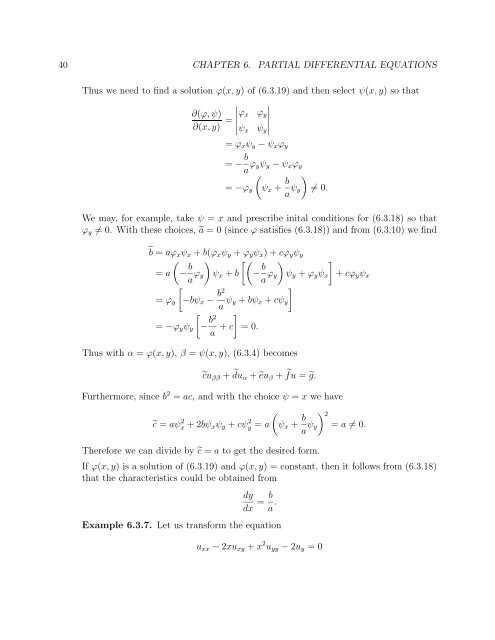 Chapter 6 Partial Differential Equations