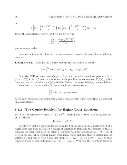 Chapter 6 Partial Differential Equations